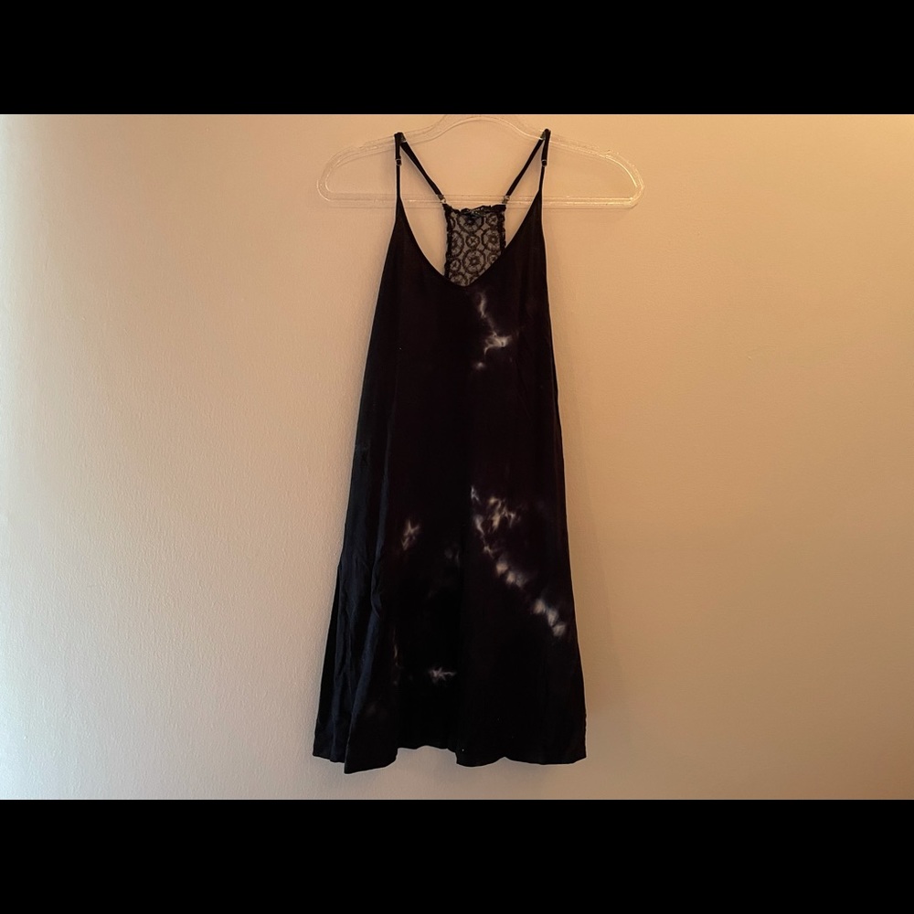 Black and White Tie Dye Dress